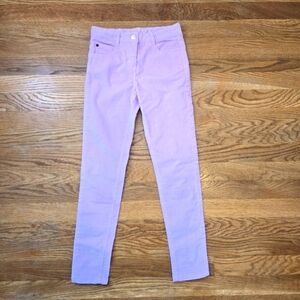 NWT Jacadi Paris 8 Girls Slim Pink Cord with Adjustable Tabs Pants Size …